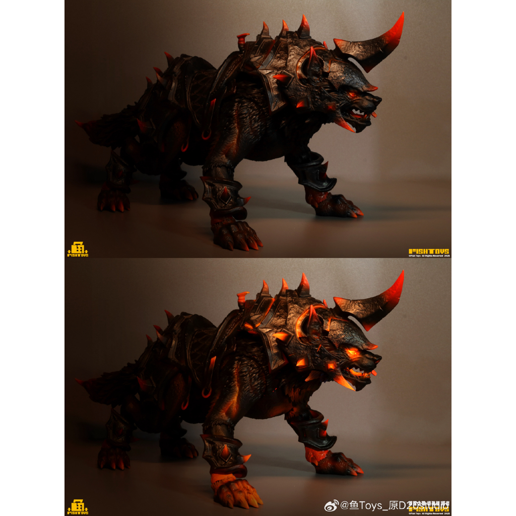 魚玩 FishToys 2025 榮耀狼特別版熔岩 HY-032 魔獸 坐騎 部落 1/12 - view 3