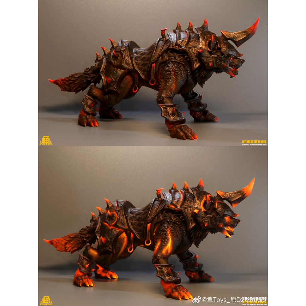 魚玩 FishToys 2025 榮耀狼特別版熔岩 HY-032 魔獸 坐騎 部落 1/12 - view 4
