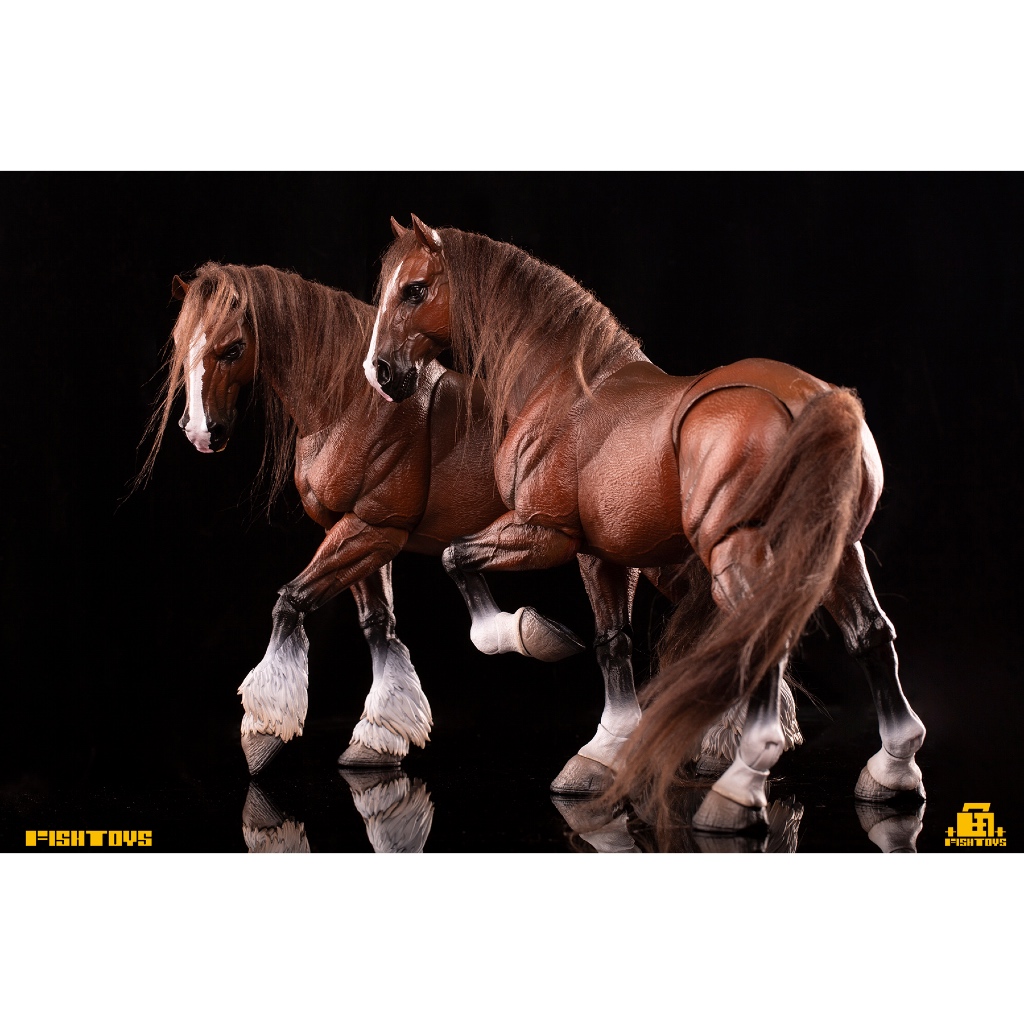 魚玩 Fishtoys D20 尊爵不凡寫實超可動坐騎 可動馬 棕/白/黃 1/12 動物 人偶 四騎士 魔獸世界 魔戒 - view 7