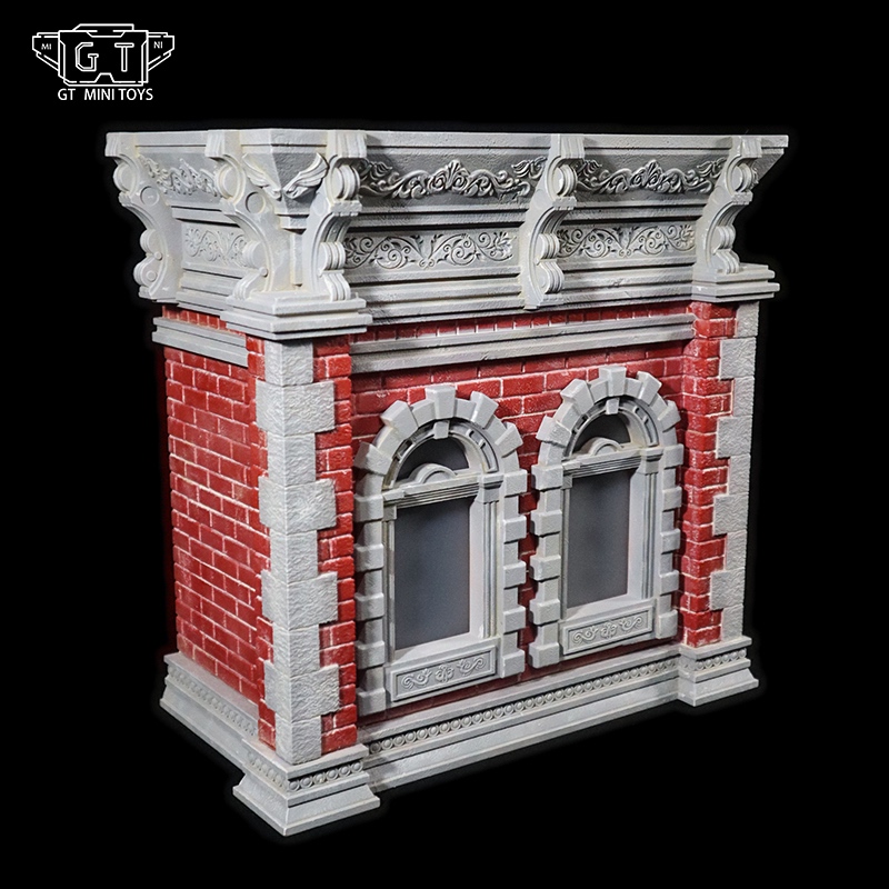 GT Mini Toys 擺拍建築系類 白紅牆體 Mini001A1 場景 地台 - view 2