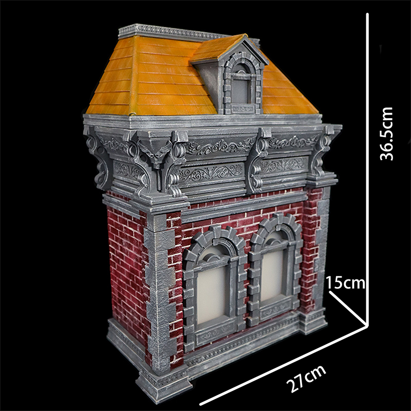 GT Mini Toys 擺拍建築系類 白紅牆體 灰色屋頂 Mini001A2 場景 地台 - view 2