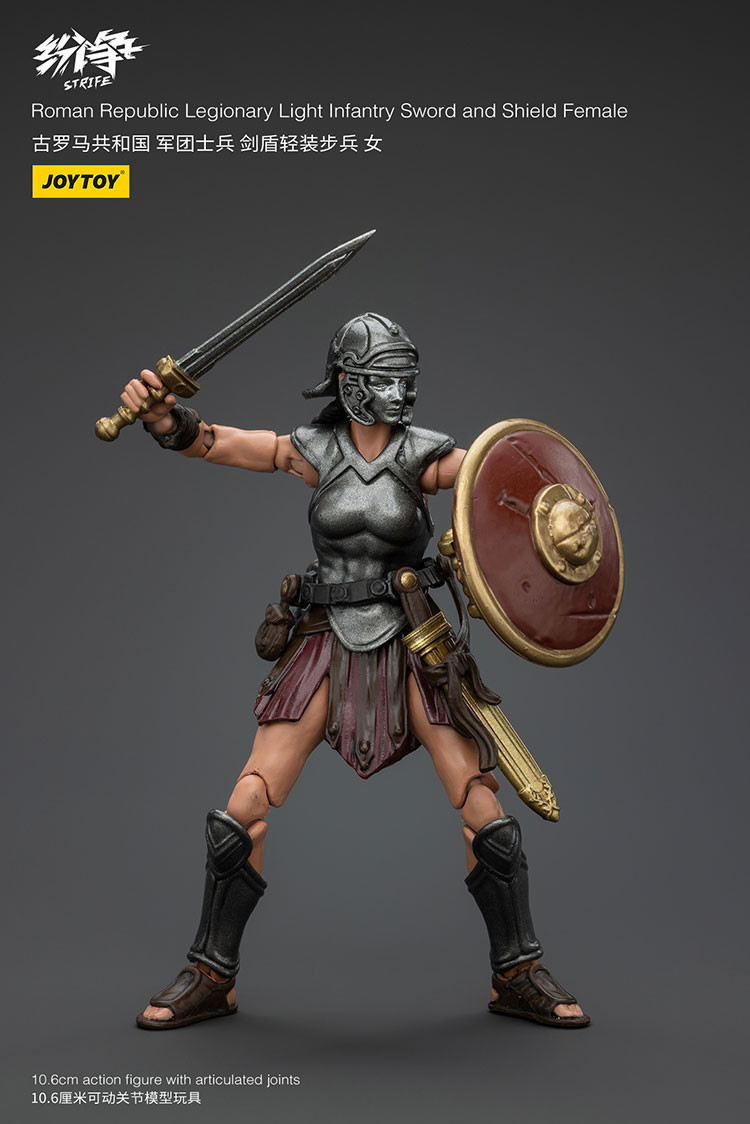 Roman Republic Legionary Light Infantry Sword and Shield Female - view 9