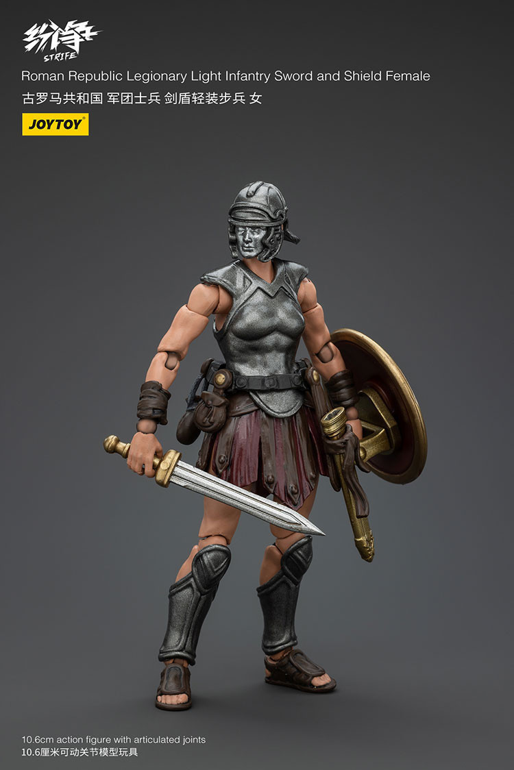Roman Republic Legionary Light Infantry Sword and Shield Female - view 7