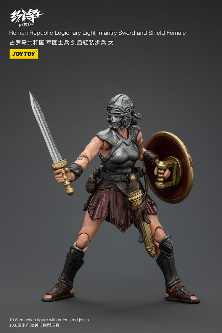 Roman Republic Legionary Light Infantry Sword and Shield Female - view 10