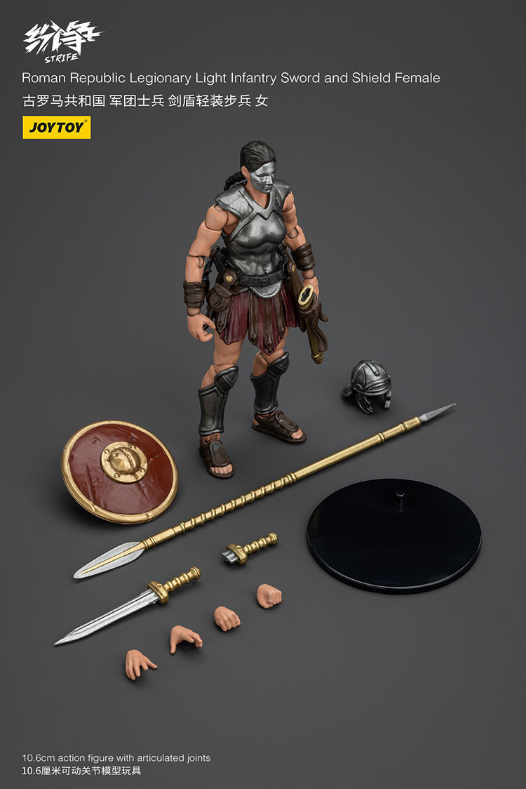 Roman Republic Legionary Light Infantry Sword and Shield Female - view 13