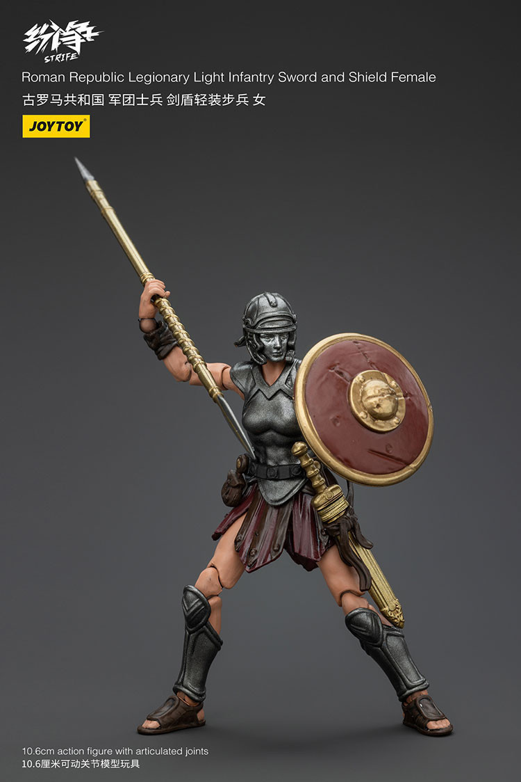 Roman Republic Legionary Light Infantry Sword and Shield Female - view 11