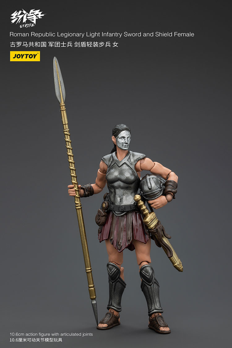 Roman Republic Legionary Light Infantry Sword and Shield Female - view 12