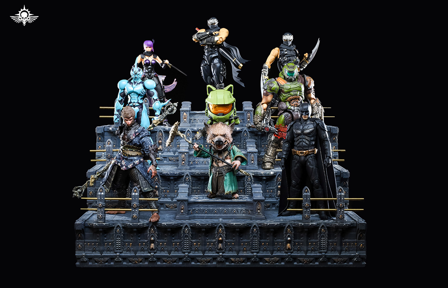 1/12–1/18 Warhammer-style Muscle Mountain 2.0 Tiered Expandable Display Stand - view 16