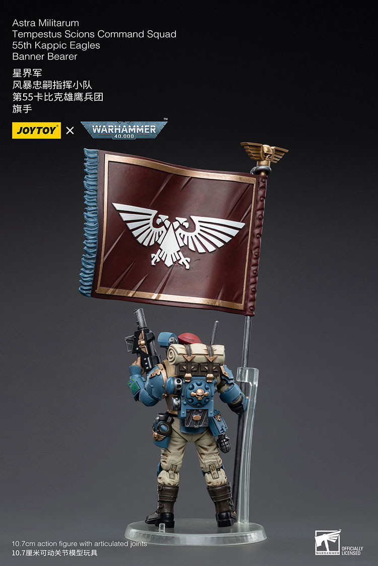Astra Militarum Tempestus Scions Command Squad 55th Kappic Eagles Banner Bearer - view 13