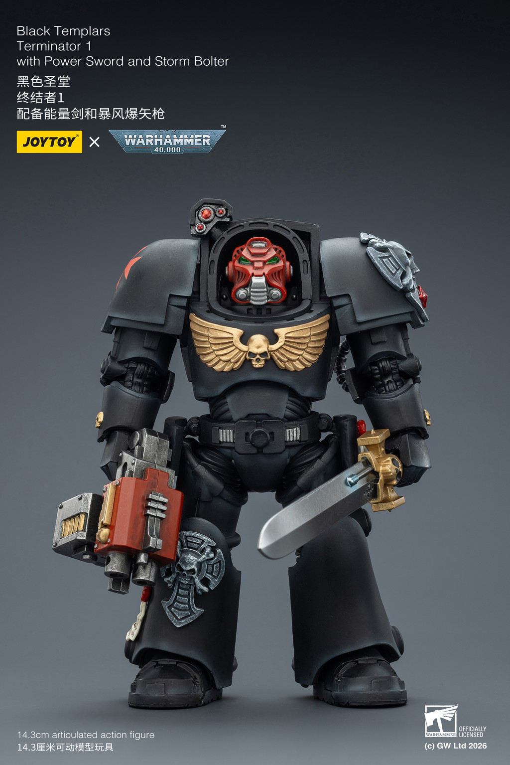 Black Templars Terminator 1 with Power Sword and Storm Bolter - view 7