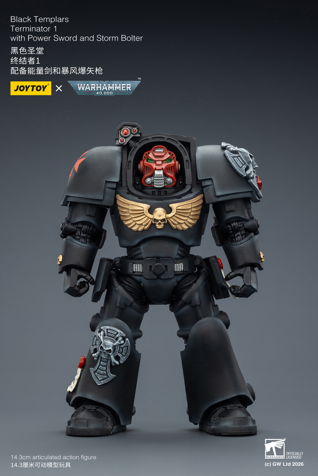 Black Templars Terminator 1 with Power Sword and Storm Bolter - view 9