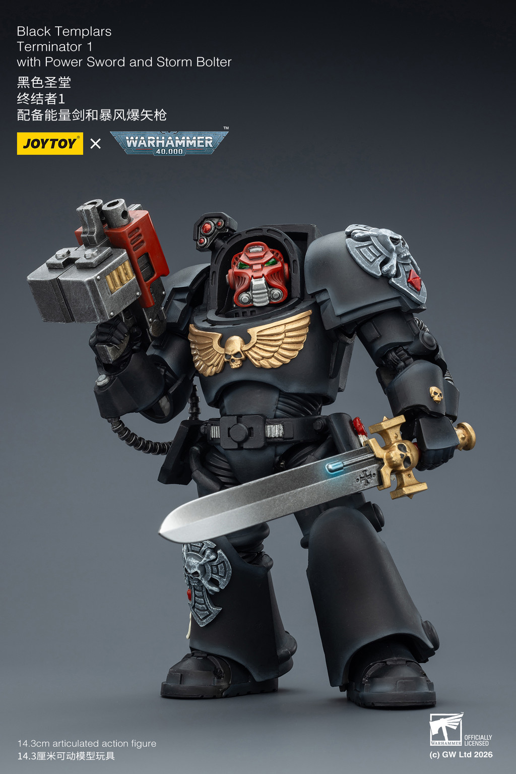 Black Templars Terminator 1 with Power Sword and Storm Bolter - view 10