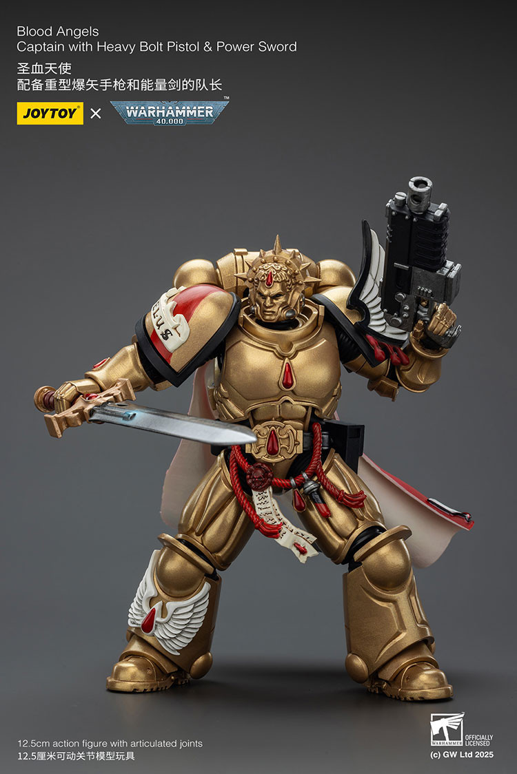 Blood Angels Captain with Heavy Bolt Pistol & Power Sword - view 11