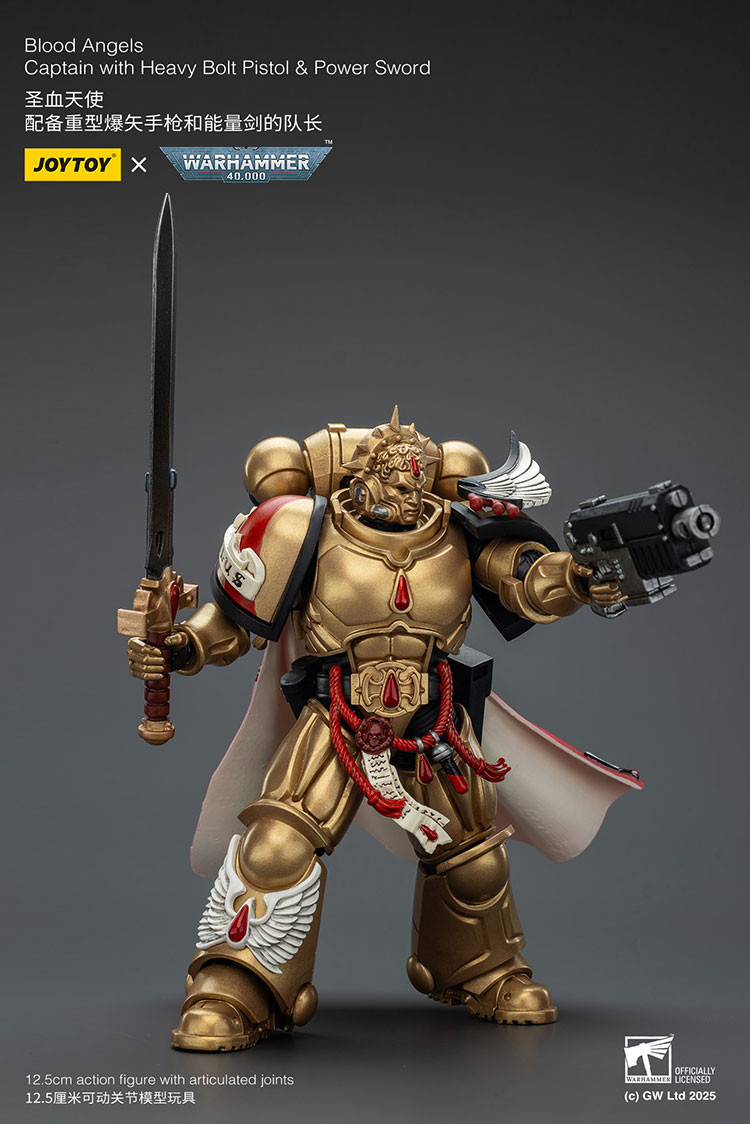 Blood Angels Captain with Heavy Bolt Pistol & Power Sword - view 13