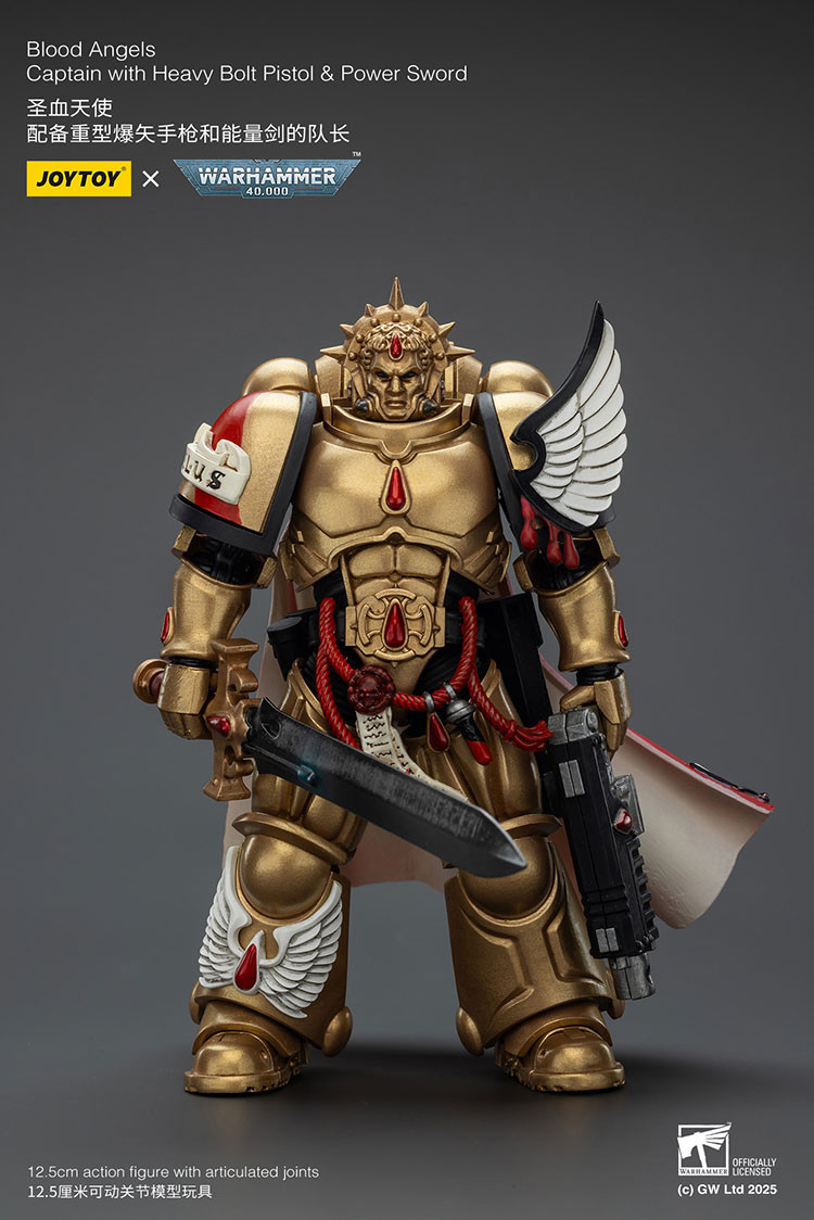 Blood Angels Captain with Heavy Bolt Pistol & Power Sword - view 6