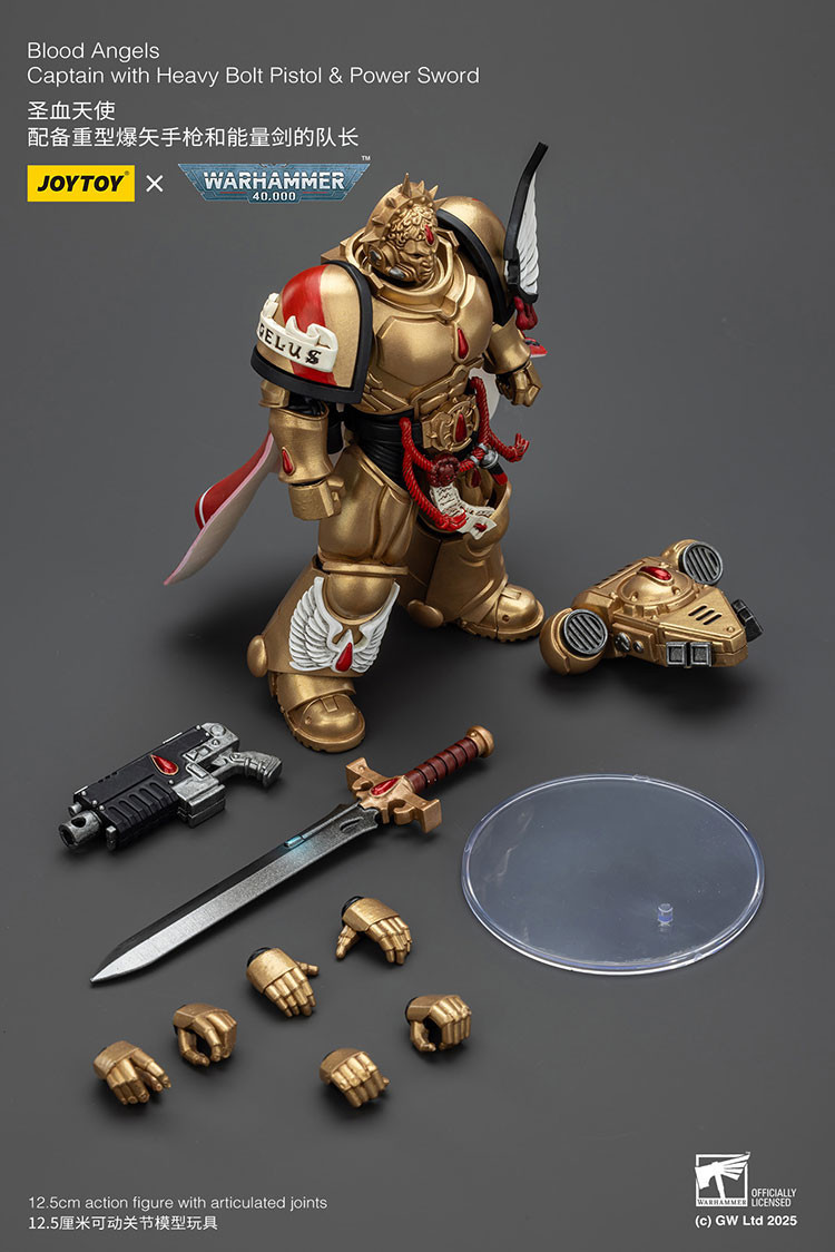 Blood Angels Captain with Heavy Bolt Pistol & Power Sword - view 14