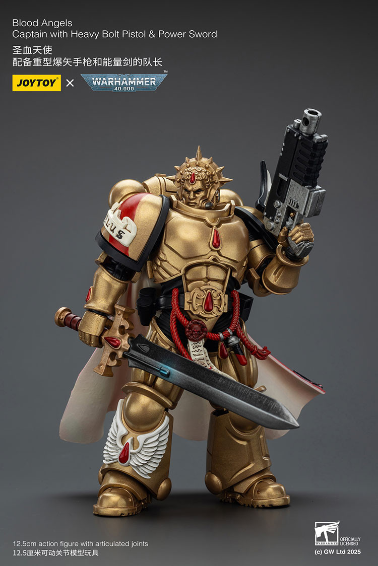 Blood Angels Captain with Heavy Bolt Pistol & Power Sword - view 7