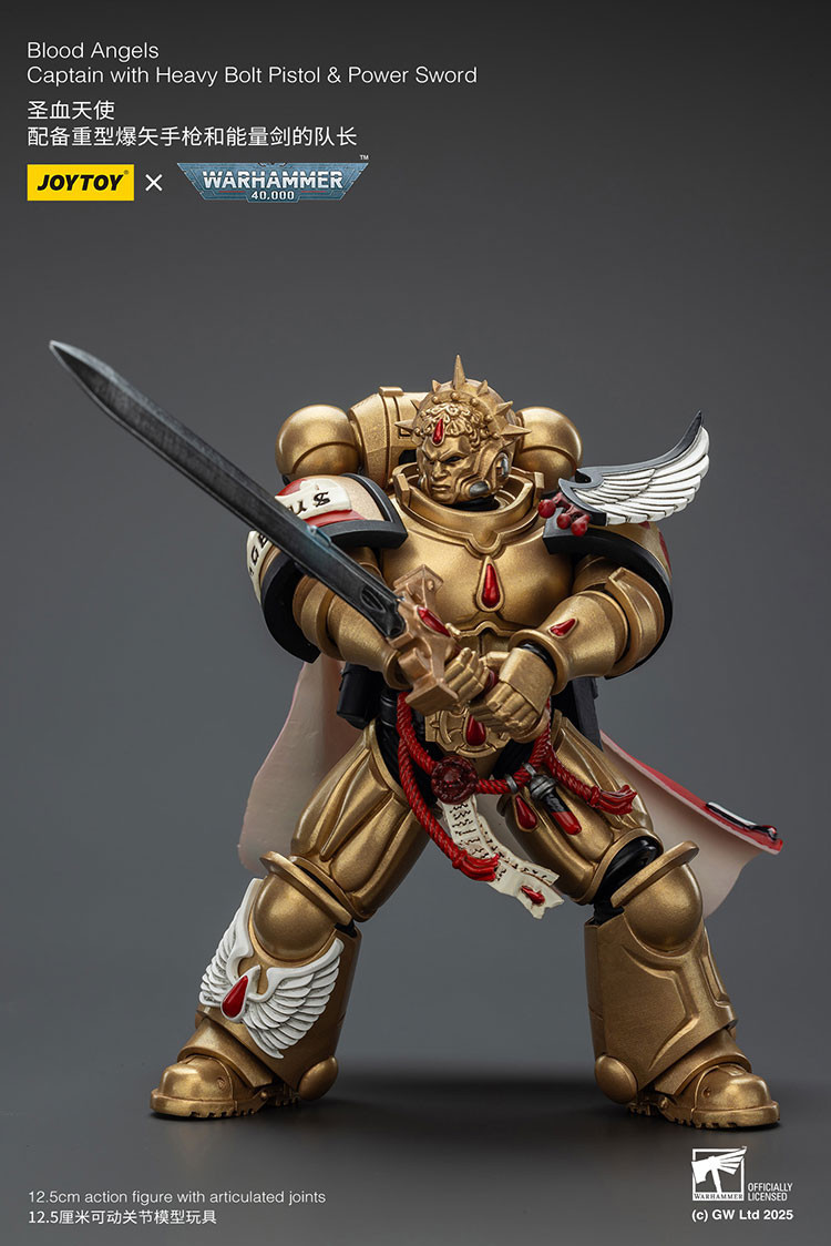 Blood Angels Captain with Heavy Bolt Pistol & Power Sword - view 10