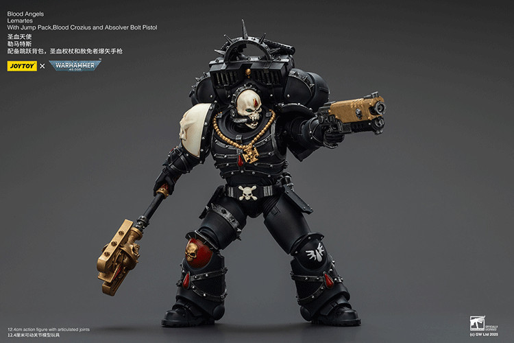Blood Angels Lemartes With Jump Pack,Blood Crozius and Absolver Bolt Pistol - view 12