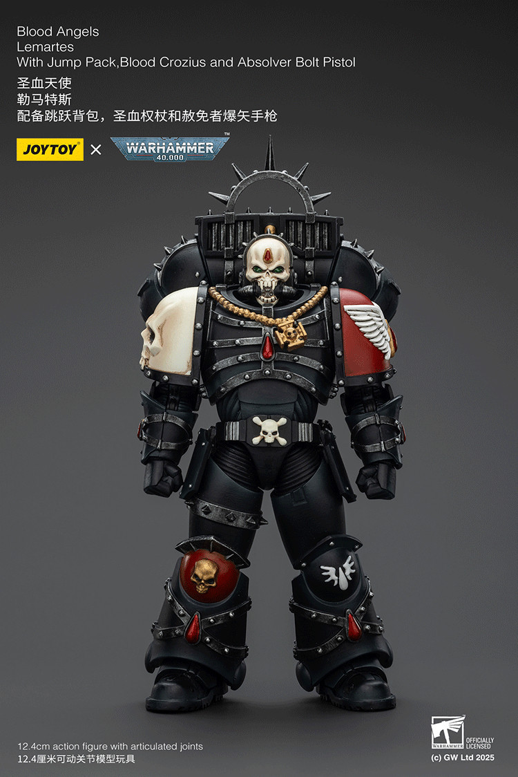 Blood Angels Lemartes With Jump Pack,Blood Crozius and Absolver Bolt Pistol - view 8