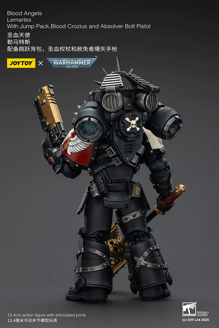 Blood Angels Lemartes With Jump Pack,Blood Crozius and Absolver Bolt Pistol - view 11