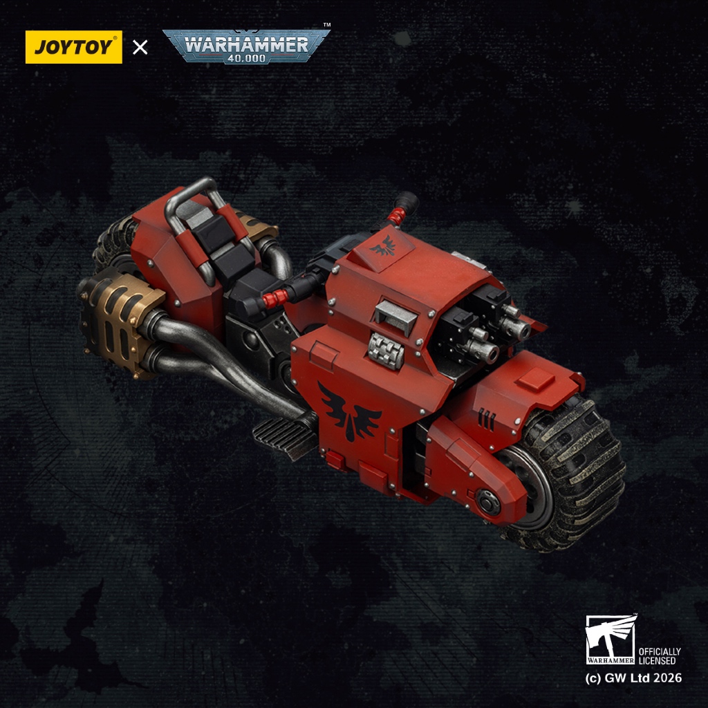 Blood Angels Raider-pattern Combat Bike with twin-linked bolt rifles - view 2