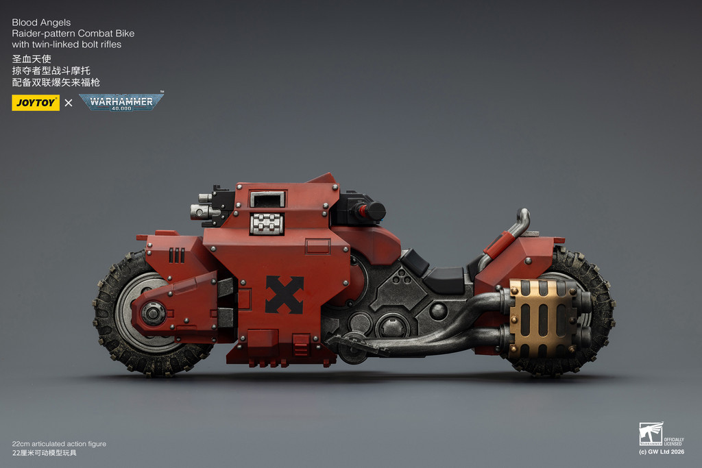 Blood Angels Raider-pattern Combat Bike with twin-linked bolt rifles - view 14