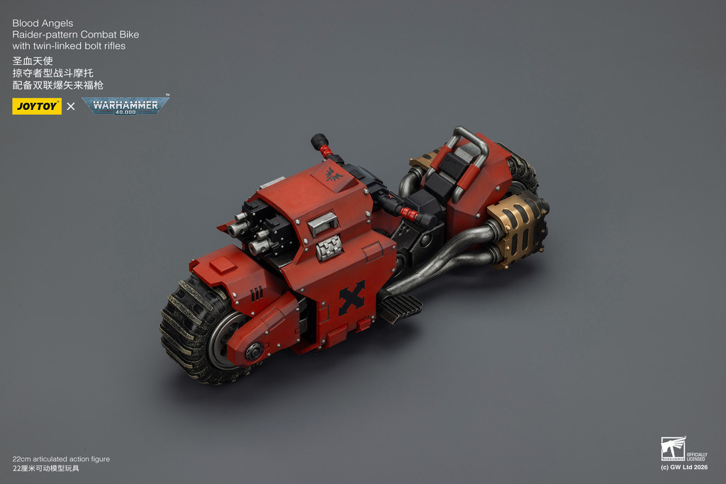 Blood Angels Raider-pattern Combat Bike with twin-linked bolt rifles - view 8