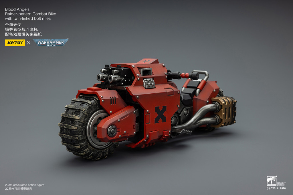 Blood Angels Raider-pattern Combat Bike with twin-linked bolt rifles - view 17