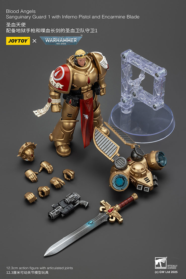 Blood Angels Sanguinary Guard 1 with Inferno Pistol and Encarmine Blade - view 15