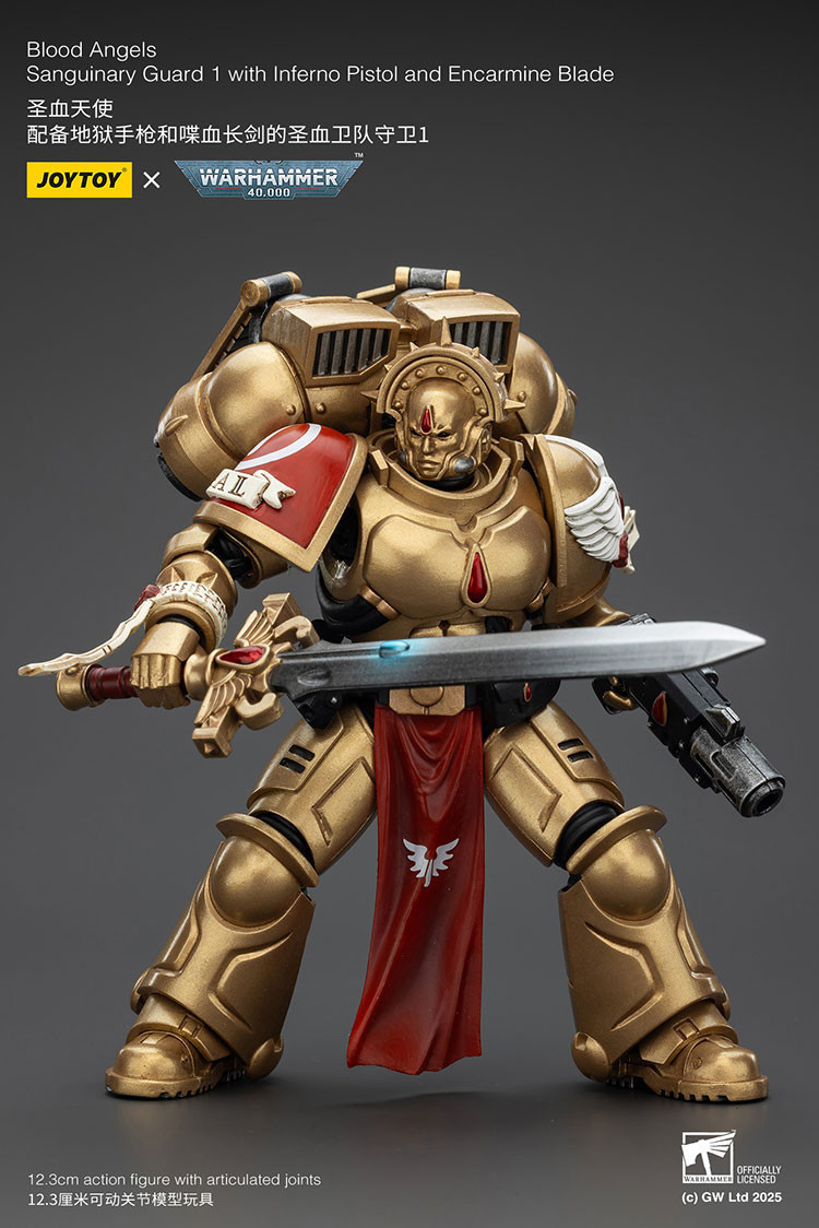 Blood Angels Sanguinary Guard 1 with Inferno Pistol and Encarmine Blade - view 11
