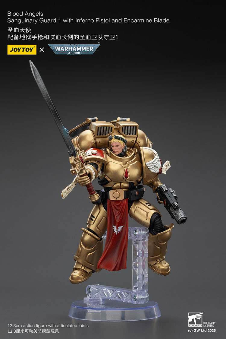 Blood Angels Sanguinary Guard 1 with Inferno Pistol and Encarmine Blade - view 12