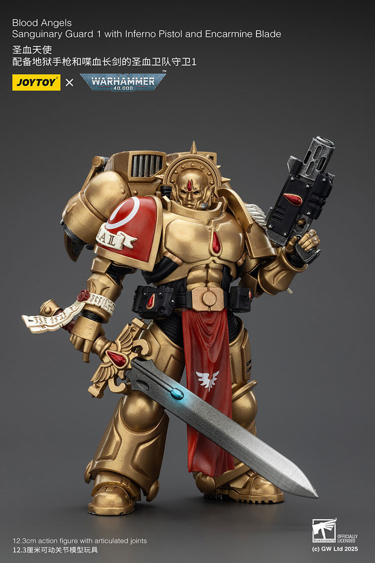 Blood Angels Sanguinary Guard 1 with Inferno Pistol and Encarmine Blade - view 8