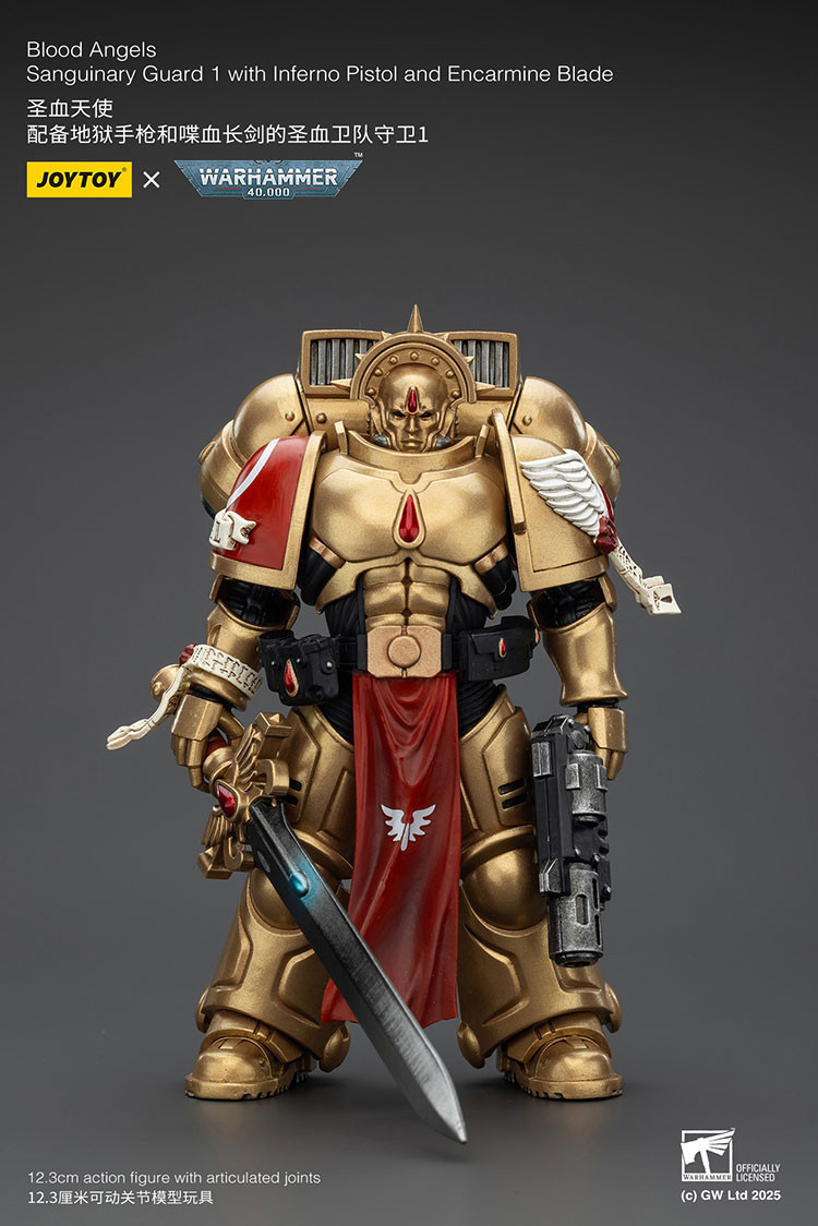 Blood Angels Sanguinary Guard 1 with Inferno Pistol and Encarmine Blade - view 7