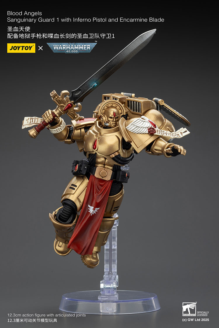 Blood Angels Sanguinary Guard 1 with Inferno Pistol and Encarmine Blade - view 13