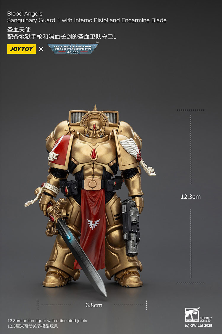 Blood Angels Sanguinary Guard 1 with Inferno Pistol and Encarmine Blade - view 14