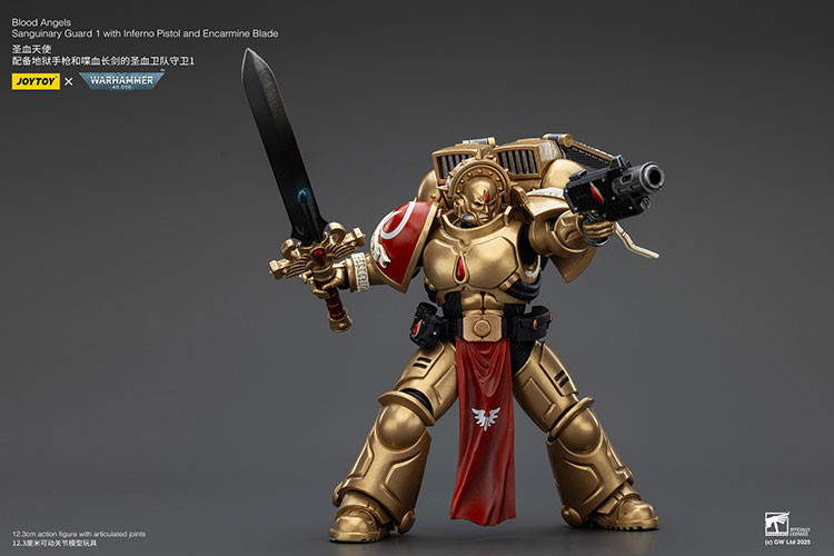Blood Angels Sanguinary Guard 1 with Inferno Pistol and Encarmine Blade - view 10