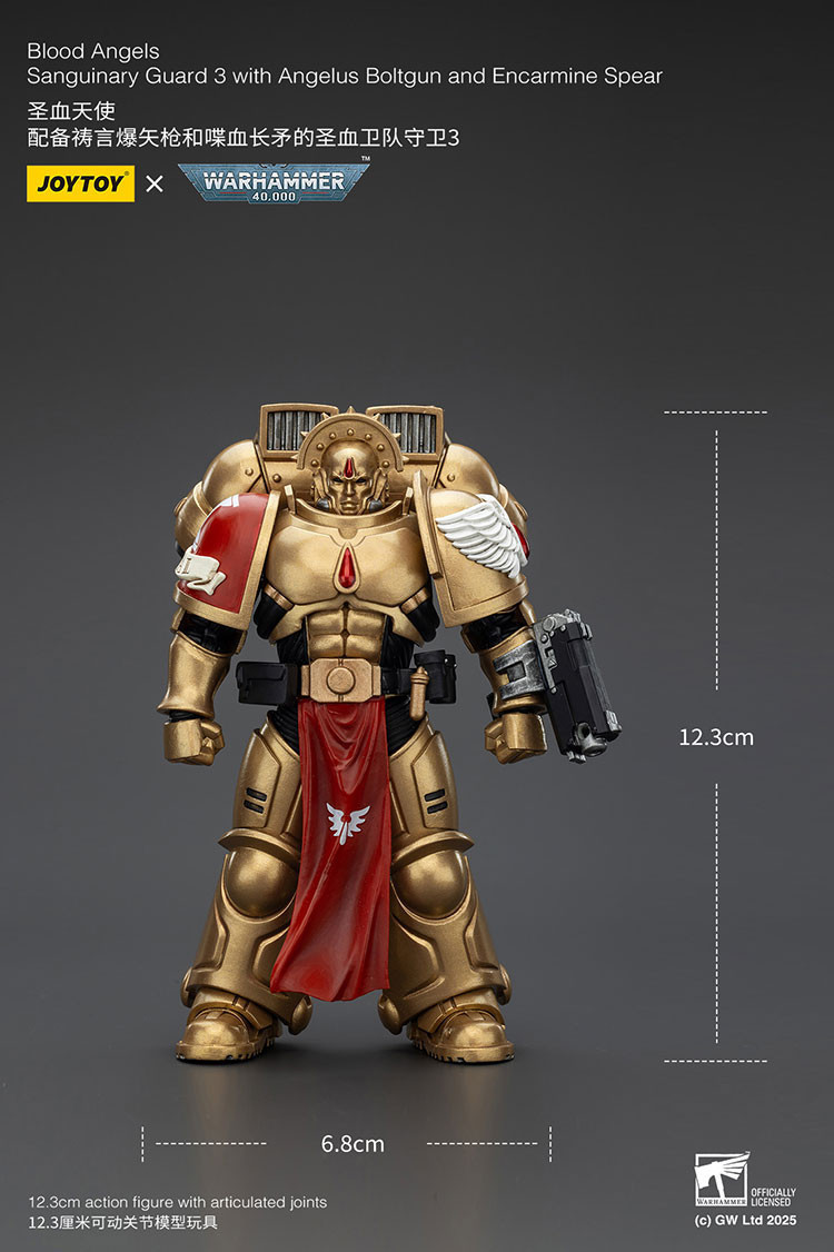 Blood Angels Sanguinary Guard 3 with Angelus Boltgun and Encarmine Spear - view 14