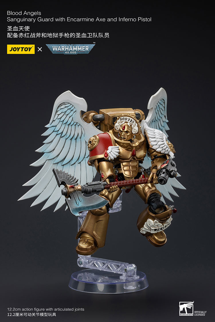 Blood Angels Sanguinary Guard with Encarmine Axe and Inferno Pistol - view 8