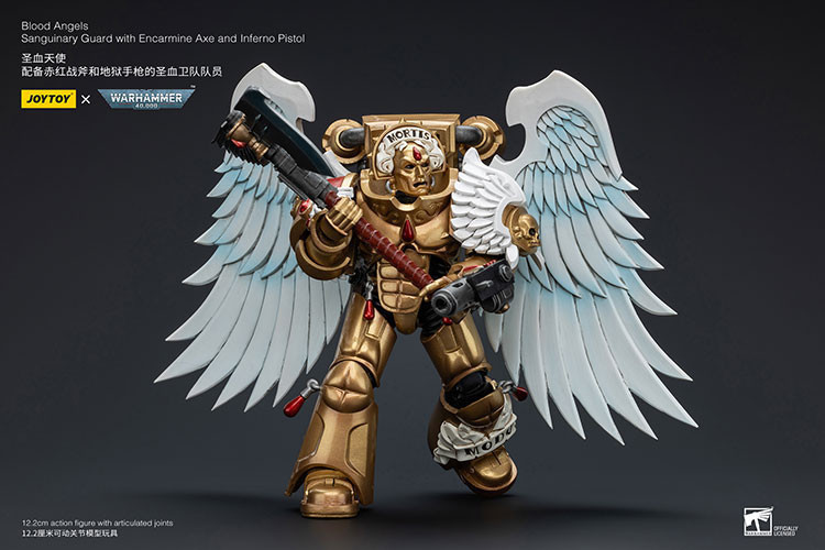 Blood Angels Sanguinary Guard with Encarmine Axe and Inferno Pistol - view 9