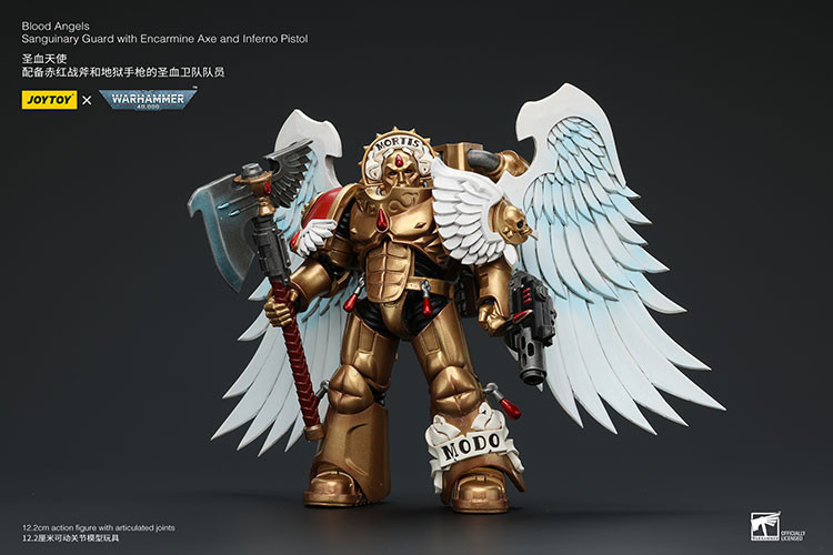 Blood Angels Sanguinary Guard with Encarmine Axe and Inferno Pistol - view 12