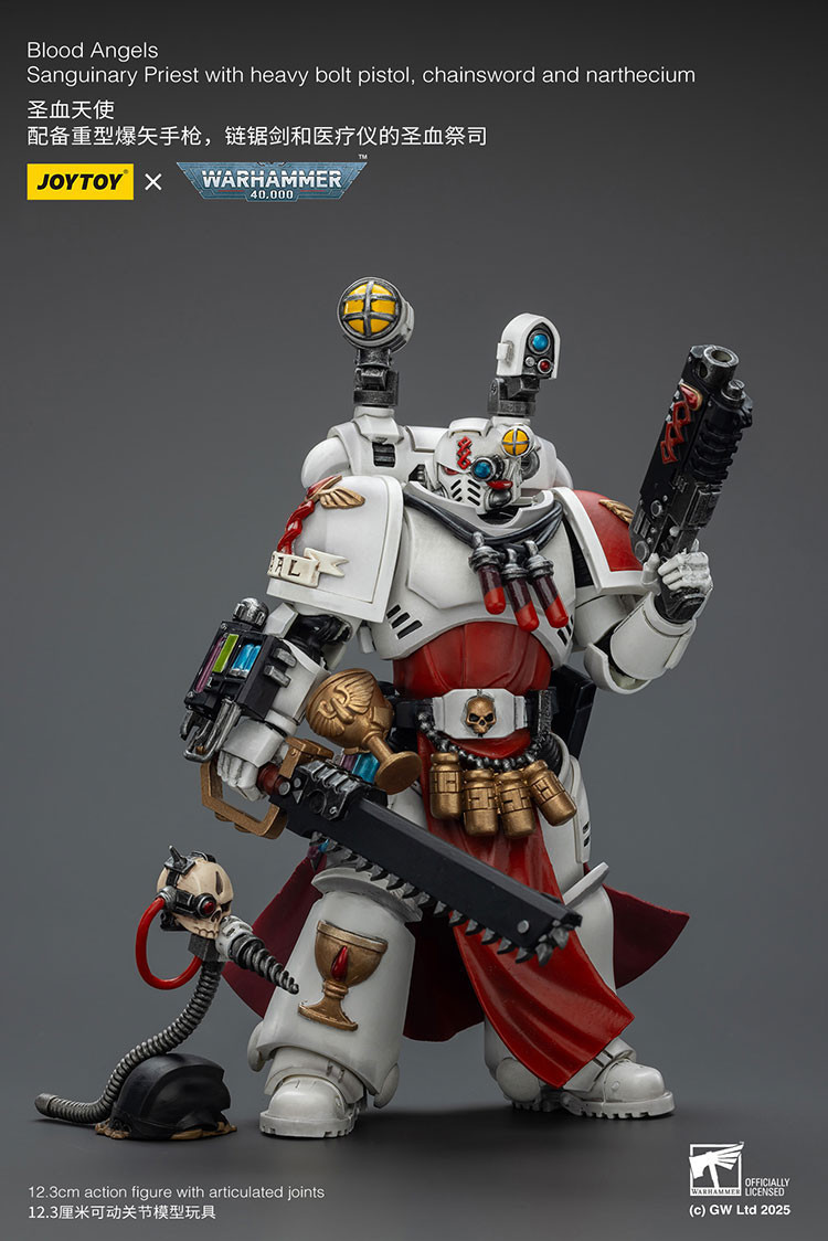 Blood Angels Sanguinary Priest with Heavy bolt pistol, chainsword and narthecium - view 12