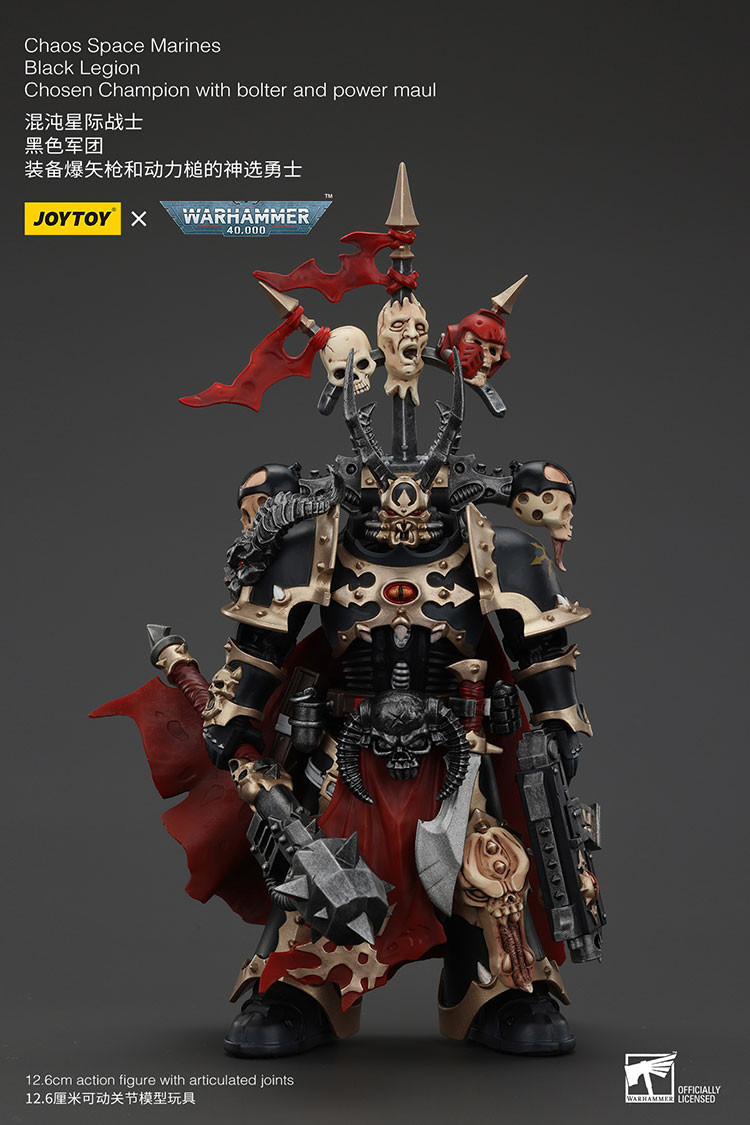 Chaos Space Marines Black Legion Chosen Champion with bolter and power maul - view 14
