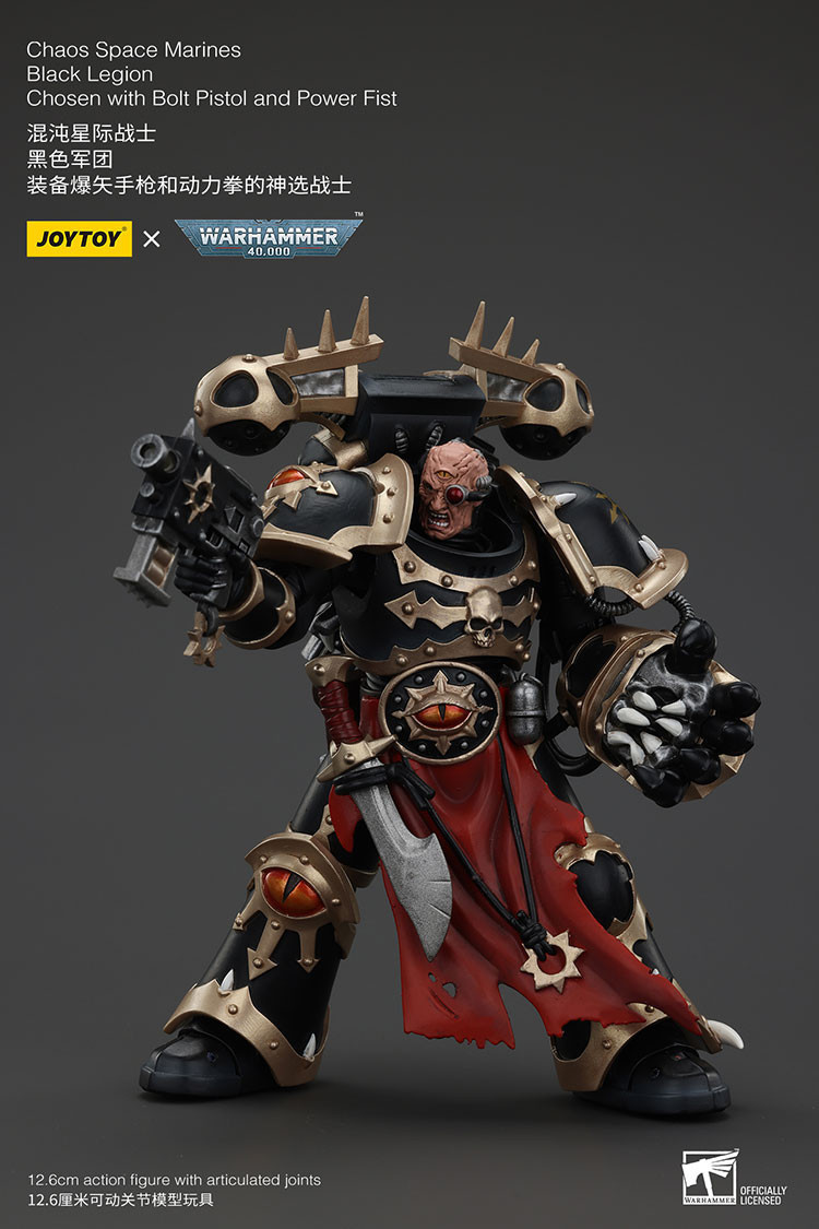 Chaos Space Marines Black Legion Chosen with Bolt Pistol and Power Fist - view 10
