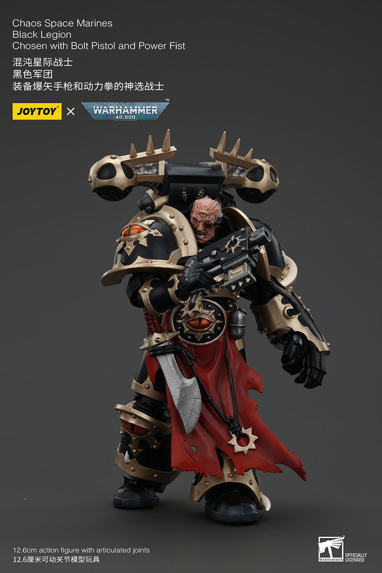 Chaos Space Marines Black Legion Chosen with Bolt Pistol and Power Fist - view 8