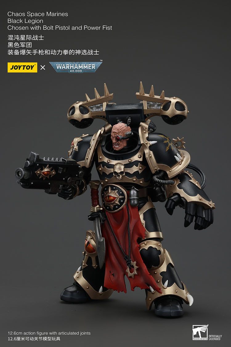 Chaos Space Marines Black Legion Chosen with Bolt Pistol and Power Fist - view 11