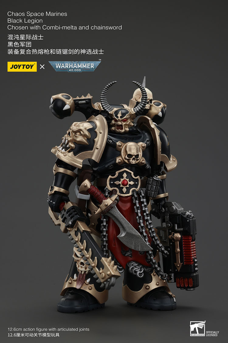 Chaos Space Marines Black Legion Chosen with Combi-melta and chainsword - view 12