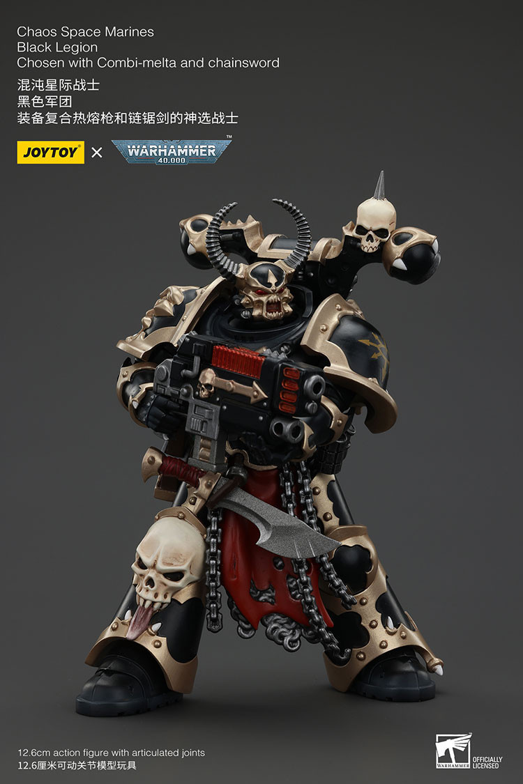 Chaos Space Marines Black Legion Chosen with Combi-melta and chainsword - view 11