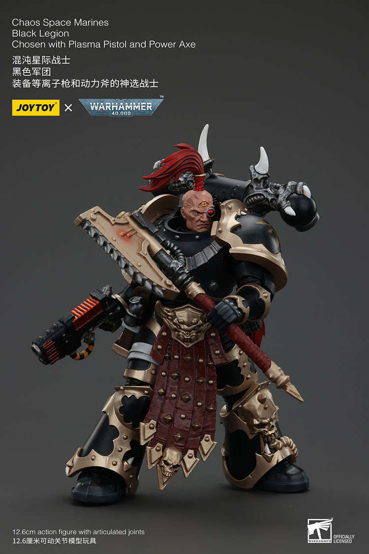 Chaos Space Marines Black Legion Chosen with Plasma Pistol and Power Axe - view 8
