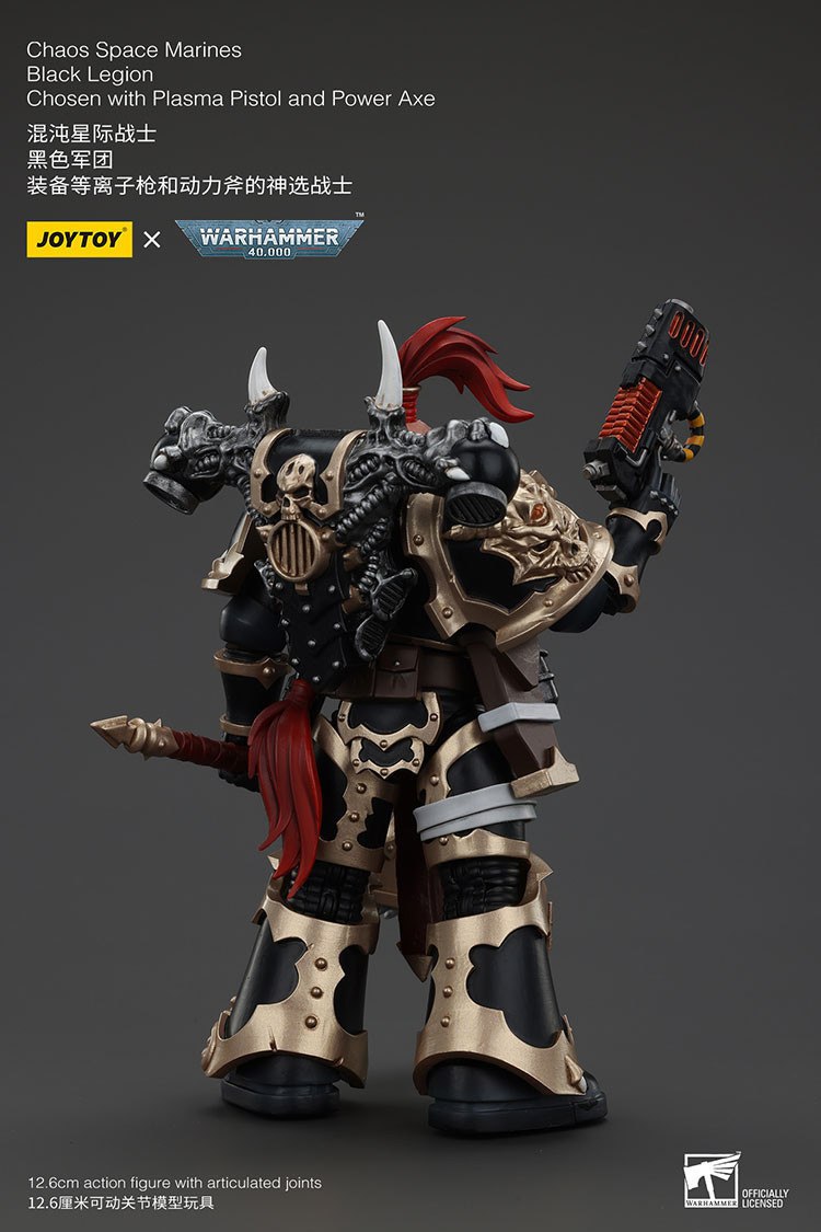 Chaos Space Marines Black Legion Chosen with Plasma Pistol and Power Axe - view 13